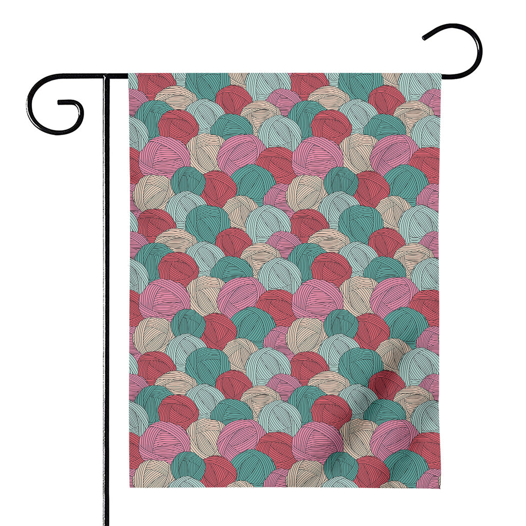 Yarn Balls Pattern Print House Flag