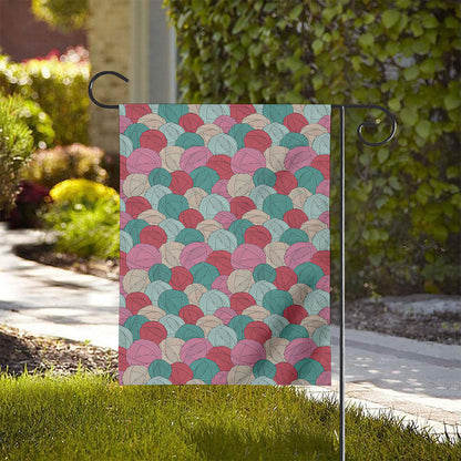 Yarn Balls Pattern Print House Flag