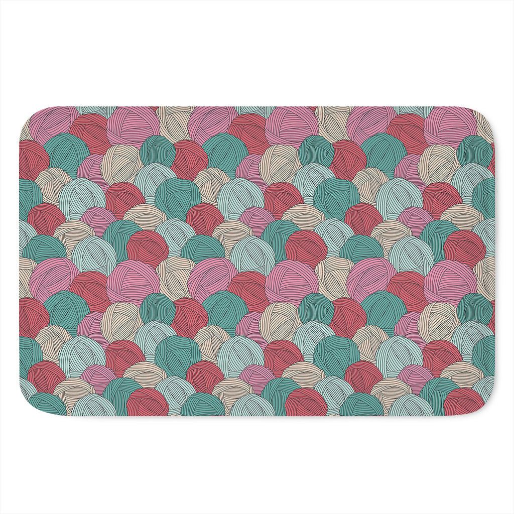Yarn Balls Pattern Print Indoor Door Mat