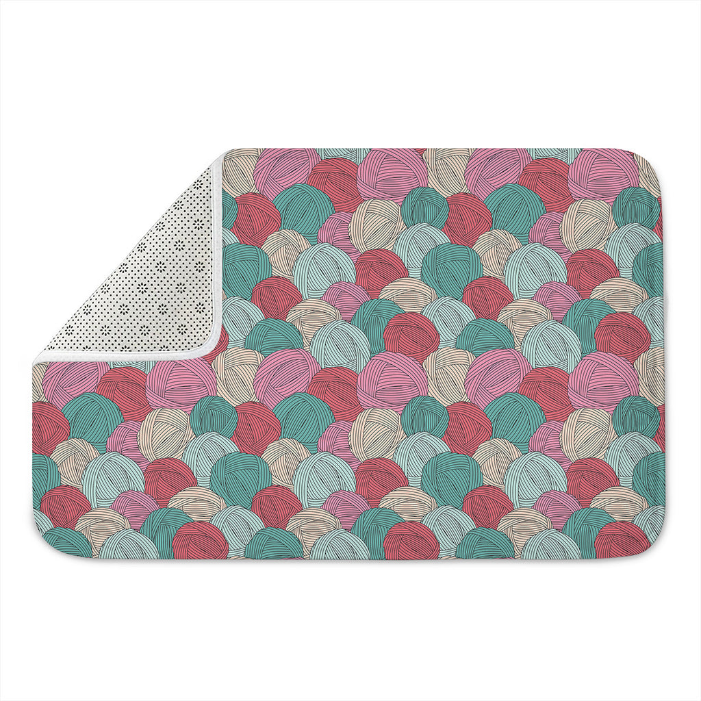 Yarn Balls Pattern Print Indoor Door Mat