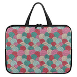 Yarn Balls Pattern Print Laptop Sleeve With Handle