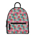 Yarn Balls Pattern Print Leather Backpack