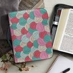 Yarn Balls Pattern Print Leather Bible Cover