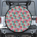Yarn Balls Pattern Print Leather Spare Tire Cover