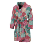 Yarn Balls Pattern Print Men's Bathrobe