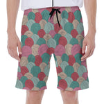 Yarn Balls Pattern Print Men's Beach Shorts