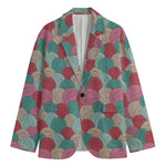 Yarn Balls Pattern Print Men's Blazer