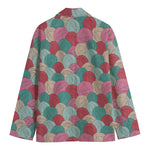 Yarn Balls Pattern Print Men's Blazer