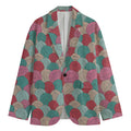 Yarn Balls Pattern Print Men's Cotton Blazer