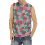 Yarn Balls Pattern Print Men's Fitness Tank Top