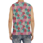 Yarn Balls Pattern Print Men's Fitness Tank Top