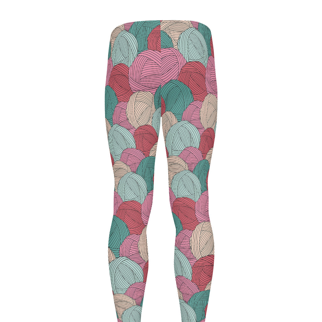 Yarn Balls Pattern Print Men's leggings
