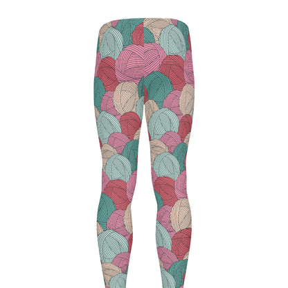 Yarn Balls Pattern Print Men's leggings