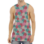Yarn Balls Pattern Print Men's Muscle Tank Top