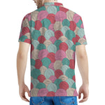 Yarn Balls Pattern Print Men's Polo Shirt