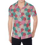 Yarn Balls Pattern Print Men's Shirt