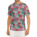 Yarn Balls Pattern Print Men's Short Sleeve Rash Guard