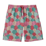 Yarn Balls Pattern Print Men's Swim Trunks