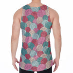 Yarn Balls Pattern Print Men's Velvet Tank Top