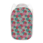 Yarn Balls Pattern Print Mesh Laundry Hamper