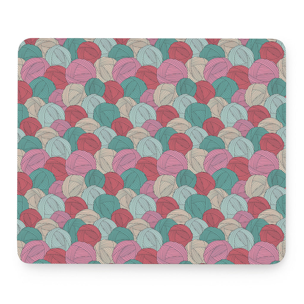 Yarn Balls Pattern Print Mouse Pad