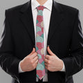Yarn Balls Pattern Print Necktie
