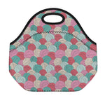 Yarn Balls Pattern Print Neoprene Lunch Bag