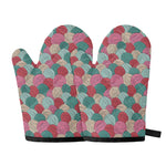 Yarn Balls Pattern Print Oven Mitts
