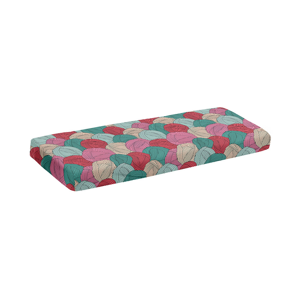 Yarn Balls Pattern Print Piano Keyboard Cover