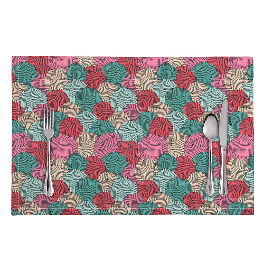 Yarn Balls Pattern Print Placemat