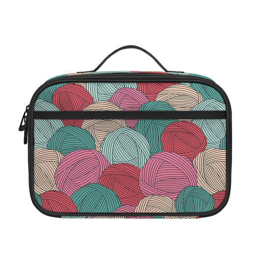 Yarn Balls Pattern Print Portable Lunch Bag