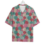 Yarn Balls Pattern Print Rayon Hawaiian Shirt
