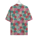 Yarn Balls Pattern Print Rayon Hawaiian Shirt