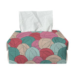 Yarn Balls Pattern Print Rectangle Tissue Box Cover