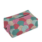 Yarn Balls Pattern Print Rectangle Tissue Box Cover