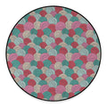 Yarn Balls Pattern Print Round Floor Mat
