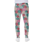 Yarn Balls Pattern Print Scuba Joggers