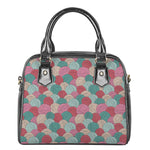 Yarn Balls Pattern Print Shoulder Handbag
