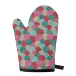 Yarn Balls Pattern Print Single Oven Mitt