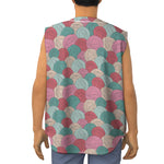 Yarn Balls Pattern Print Sleeveless Baseball Jersey