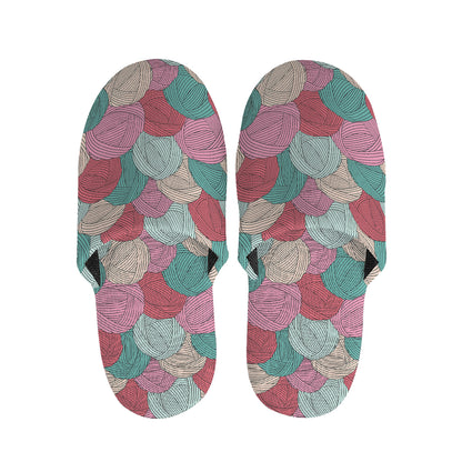Yarn Balls Pattern Print Slippers
