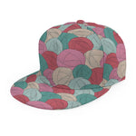 Yarn Balls Pattern Print Snapback Cap