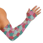 Yarn Balls Pattern Print Sun Protection Arm Sleeves