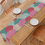 Yarn Balls Pattern Print Table Runner