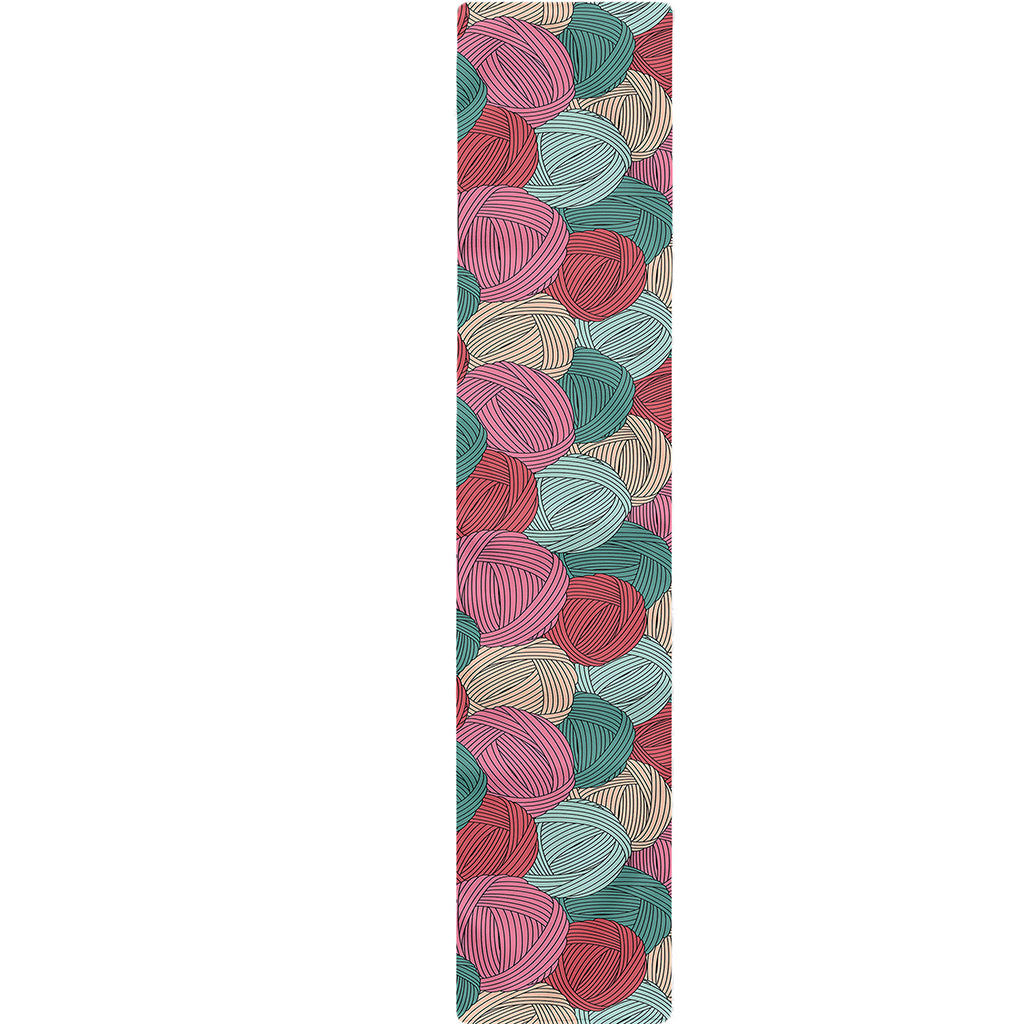 Yarn Balls Pattern Print Table Runner