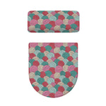 Yarn Balls Pattern Print Toilet Lid And Tank Cover Set