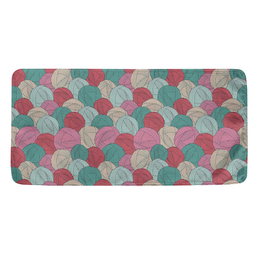 Yarn Balls Pattern Print Towel