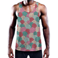 Yarn Balls Pattern Print Men's Workout Tank Top