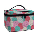 Yarn Balls Pattern Print Travel Makeup Bag