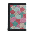 Yarn Balls Pattern Print Trifold Wallet